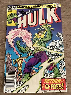Buy 1982 Marvel Comics The Incredible Hulk #276 - Newsstand Edition High Grade • 7.10£