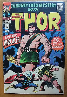 Buy 1966 Journey Into Mystery With The Mighty Thor #124 Marvel Comic Book 7.0 F/VF $ • 150.40£