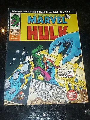Buy Mighty World Of MARVEL Starring The INCREDIBLE HULK - No 126 - Date 01/0/1975 • 9.99£