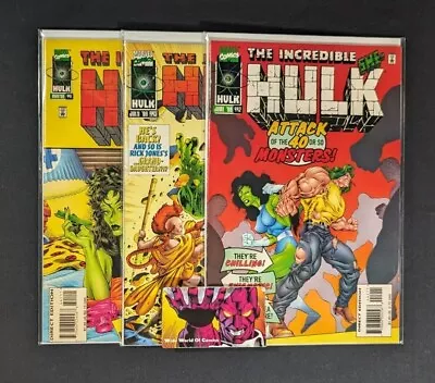 Buy Incredible Hulk #441-443 Pulp Fiction Homage 1996 Marvel Comics She-Hulk MCU • 27.67£