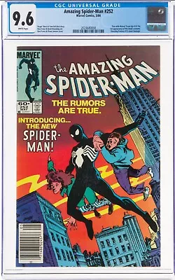 Buy Amazing Spider-Man #252 Newsstand CGC 9.6. White Pages, Black Suit. 'Nuff Said! • 363.78£