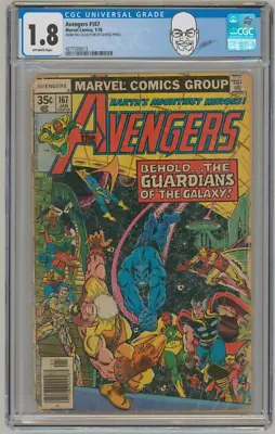 Buy George Perez Pedigree Collection ~ CGC 1.8 Avengers 167 Guardians Of The Galaxy • 78.83£