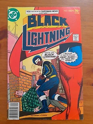 Buy Black Lightning #4 Sep 1977 FINE 6.0 1st Appearance Of Cyclotronic Man • 6.50£