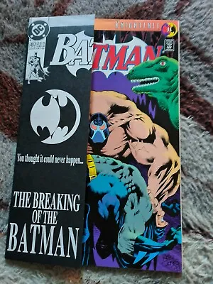 Buy Batman  # 497 Nm 1993 Key Bane Breaks Batman's Back Direct Variant Knigthfall 11 • 25£
