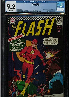 Buy Flash #170 Cgc 9.2 White Pages 1967 Golden Age Flash Dc Silver Age Doctor Fate • 219.86£