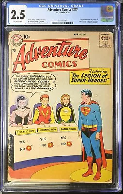Buy Adventure Comics #247 CGC 2.5 Off-White Pages • 988.26£