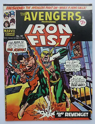 Buy The Avengers #55 - Iron Fist Marvel Comics Group UK 5 October 1974 F/VF 7.0 • 5.99£