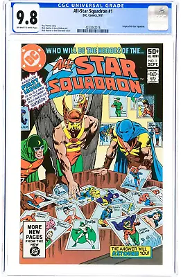 Buy All-Star Squadron #1 CGC 9.8 (Sep 1981, DC) Buckler & Giordano Cover, Origin • 141.30£