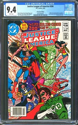 Buy Justice League Of America #200 - Cgc 9.4 - Wp Nm - Newsstand George Perez Cover • 71.20£