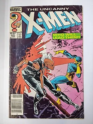 Buy Uncanny X-men #201  Newsstand First App Of Cable As Baby Nathan Summers 1986 • 7.06£