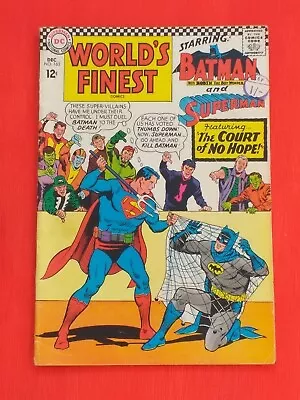 Buy DC Silver Age  WORLD'S FINEST No. 163  1966   VF   Bagged And Boarded • 24.15£