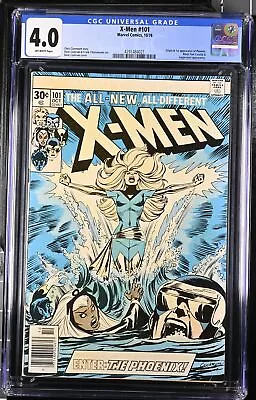 Buy X-Men #101 - Marvel Comics 1976 CGC 4.0 Origin + 1st Appearance Of Phoenix. Blac • 188.96£