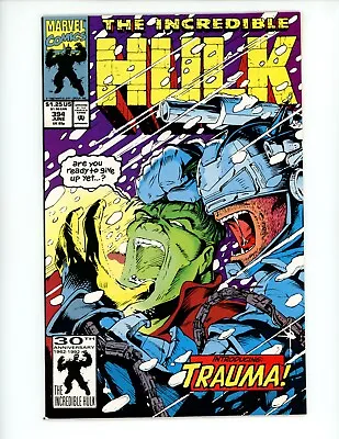Buy Incredible Hulk #394 1992 VF/NM Direct Peter David Andrew Wildman Marvel Comic • 1.57£