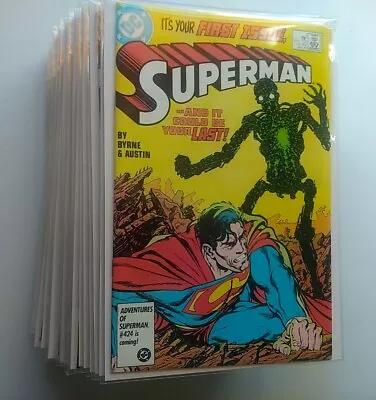 Buy 30+ Superman/Action/Adventures Comics From 1987/1988 With Two Different #1s • 50£