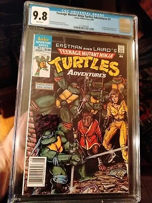 Buy Teenage Mutant Ninja Turtles Adventures #1 CGC 9.8 White RARE NEWSSTAND VARIANT! • 2,190.80£
