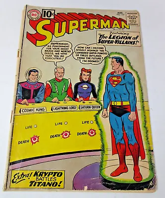 Buy Superman #147 1961 [GD] 1st Legion Of Super-Villains Silver Age Low Grade • 48.21£