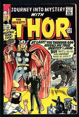 Buy Journey Into Mystery #113 Origin Of Brother Loki, Grey Gargoyle 12¢ 1965 F/VF • 95.93£