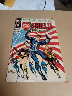 Buy Strange Tales 167 1968 Nick Fury Shield Steranko Signed Vintage Marvel Comic • 78.99£