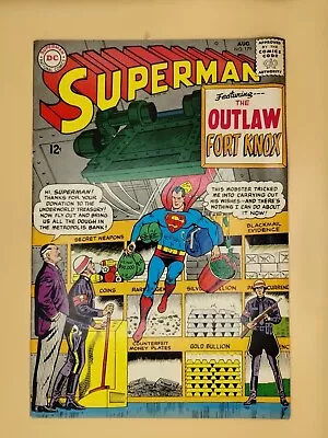 Buy SUPERMAN # 179 AUG 1965 DC Comics   Outlaw Fort Knox  Very Good Condition. • 31.97£