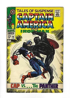 Buy Tales Of Suspense #98 Black Panther Vs Captain America, 6.5 FN+ 1968 Marvel • 64.33£