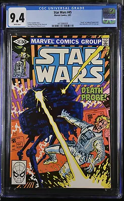 Buy Star Wars (1977) #45 CGC 9.4 White Pages,  Death  Of Adm, Krell. Luke & R2-D2 • 48.66£