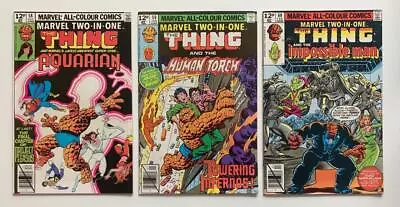 Buy Marvel Two-In-One #58, 59 & 60 The Thing, Aquarian, Human Torch (1979) VF / VF+ • 24.50£