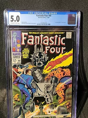 Buy 1968 Fantastic Four #80  First Tomazooma Appearance - Marvel - CGC 5.0 • 43.55£