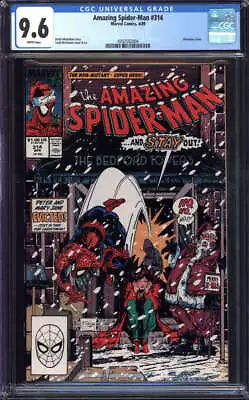 Buy Amazing Spider-man #314 Cgc 9.6 White Pages // Christmas Cover Marvel 1989 • 72.33£