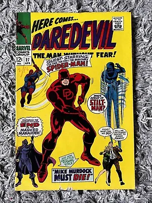 Buy Daredevil #27 1967 Marvel - Stan Lee - Guest Starring Spider-Man! • 28£