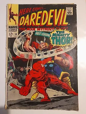 Buy Daredevil #30 July 1967 Good 2.0 Daredevil Vs Thor Gene Colan Cover Art • 14.99£