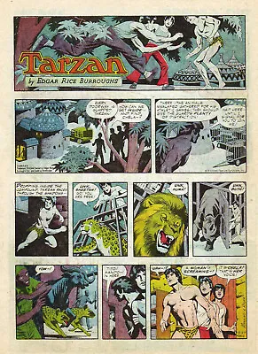 Buy Tarzan By Burroughs & Russ Manning - Full Page Color Sunday Comic - May 27, 1979 • 2.33£