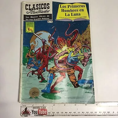 Buy Spanish Comics Clasicos Ilustrados M18 Primeros Hombres En Luna La Prensa Mexico • 3.96£