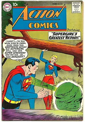 Buy Action 262 Fine 6.0 (1960) Early Supergirl ( Red Dress Cover ) • 78.84£