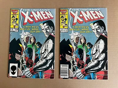 Buy Uncanny X-Men #210 1st Marauders Cameo ~ Newsstand And Direct Edition • 15.77£