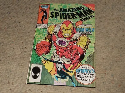 Buy 1986 AMAZING SPIDER-MAN ANNUAL MARVEL COMIC BOOK #20 - Iron Man - Nice Copy!!! • 9.73£