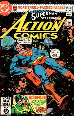 Buy Action Comics #513 VF; DC | Superman 1980 Air Wave The Atom - We Combine Shippin • 5.52£