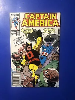 Buy Captain America #328 NEWSSTAND 1st Appearance & Origin D-Man She-Hulk Comic 1987 • 6.31£