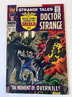Buy Strange Tales #151 (1951) FN+ 1966 Jack Kirby & Jim Steranko Cover Art • 38.38£