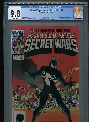 Buy Marvel Super Heroes Secret Wars #8 (1984) CGC 9.8 [WHITE] VENOM!! • 399.76£