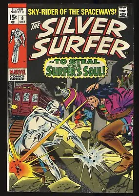 Buy Silver Surfer #9 FN+ 6.5 Mephisto Appearance! Marvel 1969 • 38.72£