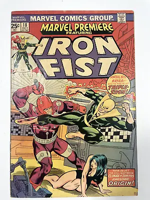 Buy Marvel Premiere #18 - 1974 - Doug Moench - Origin Of Iron Fist Conclusion • 11.99£