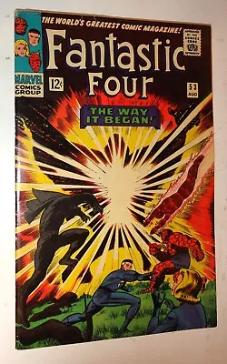 Buy Fantastic Four #53 2nd App Black Panther 1st Klaw Nice Mid Grade No Staples 1966 • 114.73£