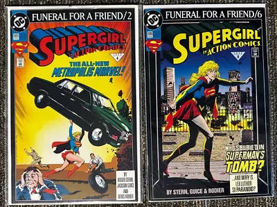 Buy Action Comics #685 & 686 -DC Comics, Death Of Superman/Funeral Action Comics Set • 4.80£
