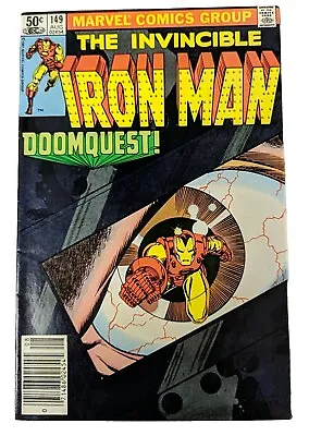 Buy Iron Man #149 Newsstand - Doctor Doom! - VF/VF+ • 8.01£