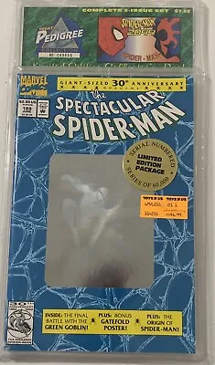 Buy MARVEL 30th Ann Spectacular Spider-Man 189 Ltd Edition SEALED Pac 1st Print V2 • 45£