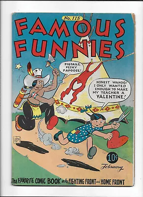 Buy Famous Funnies #115 [1944 Gd+] Valentine Cover! • 16.67£