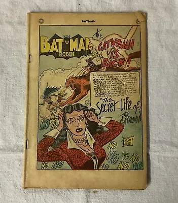 Buy Batman (1940) #62 Secret Life Of Catwoman Origin - Missing Front & Back Cover • 163.74£