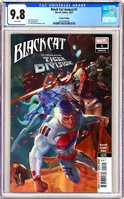 Buy Marvel BLACK CAT ANNUAL (2021) #1 Key 1st TIGER DIVISION App 2nd Print CGC 9.8 • 71.72£