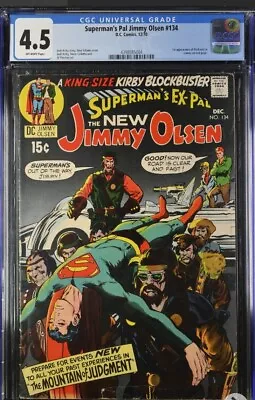 Buy Superman's Pal Jimmy Olsen #134 - CGC 4.5 - 1st Cameo App Of Darkseid • 115.18£
