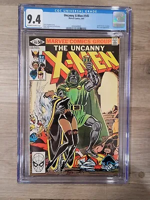Buy The X-MEN  #145   CGC 9.4 Offwhite To White Pages, Free Shipping! • 80.42£